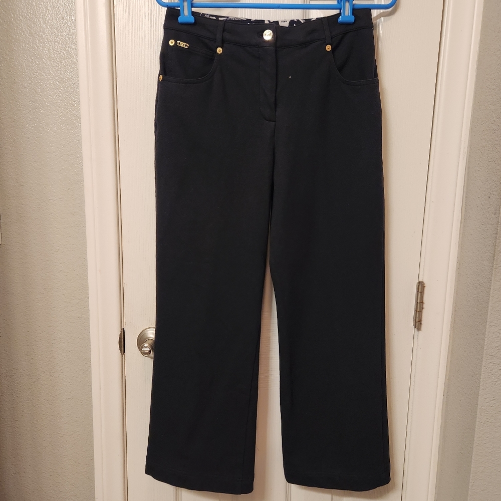 St john flared cropped pants size 4